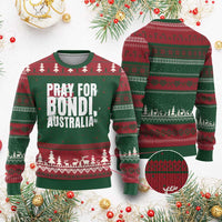 Pray for Bondi Australia Ugly Christmas Sweater Memorial Unity and Support Tribute - Wonder Print Shop