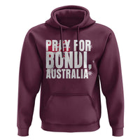 Pray for Bondi Australia Hoodie Memorial Unity and Support Tribute - Wonder Print Shop