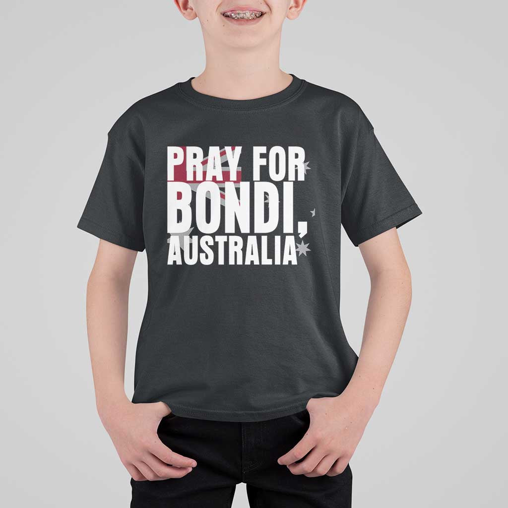 Pray for Bondi Australia T Shirt For Kid Memorial Unity and Support Tribute - Wonder Print Shop