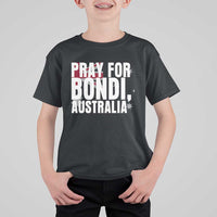 Pray for Bondi Australia T Shirt For Kid Memorial Unity and Support Tribute - Wonder Print Shop