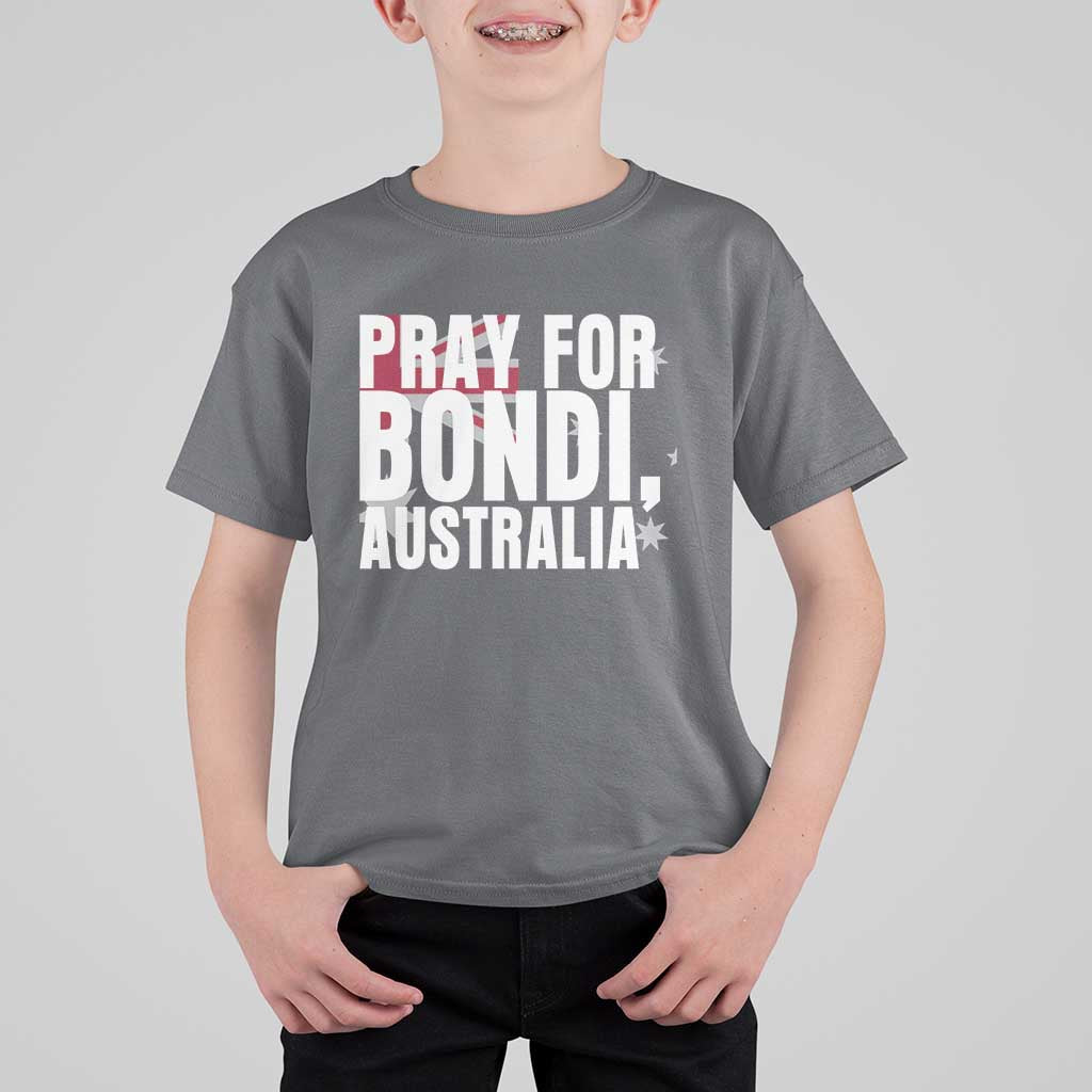 Pray for Bondi Australia T Shirt For Kid Memorial Unity and Support Tribute - Wonder Print Shop