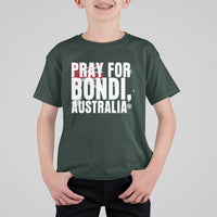 Pray for Bondi Australia T Shirt For Kid Memorial Unity and Support Tribute - Wonder Print Shop