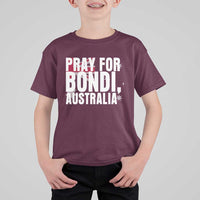 Pray for Bondi Australia T Shirt For Kid Memorial Unity and Support Tribute - Wonder Print Shop