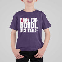 Pray for Bondi Australia T Shirt For Kid Memorial Unity and Support Tribute - Wonder Print Shop