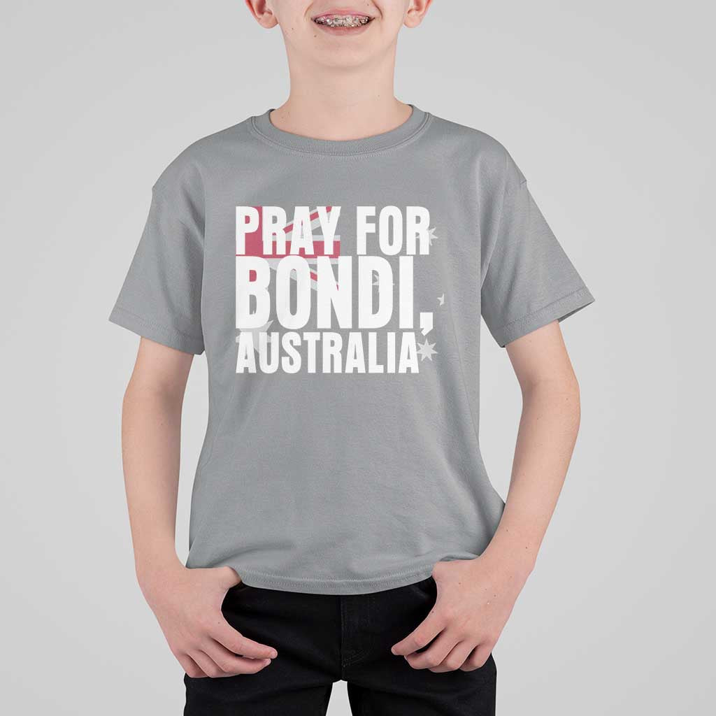 Pray for Bondi Australia T Shirt For Kid Memorial Unity and Support Tribute - Wonder Print Shop