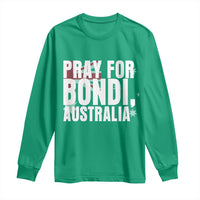 Pray for Bondi Australia Long Sleeve Shirt Memorial Unity and Support Tribute - Wonder Print Shop