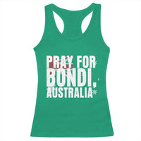 Pray for Bondi Australia Racerback Tank Top Memorial Unity and Support Tribute - Wonder Print Shop