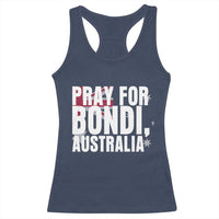 Pray for Bondi Australia Racerback Tank Top Memorial Unity and Support Tribute - Wonder Print Shop