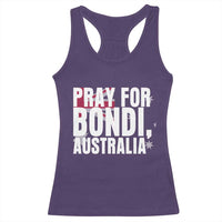 Pray for Bondi Australia Racerback Tank Top Memorial Unity and Support Tribute - Wonder Print Shop