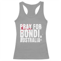 Pray for Bondi Australia Racerback Tank Top Memorial Unity and Support Tribute - Wonder Print Shop