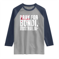 Pray for Bondi Australia Raglan Shirt Memorial Unity and Support Tribute - Wonder Print Shop