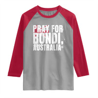 Pray for Bondi Australia Raglan Shirt Memorial Unity and Support Tribute - Wonder Print Shop
