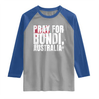 Pray for Bondi Australia Raglan Shirt Memorial Unity and Support Tribute - Wonder Print Shop