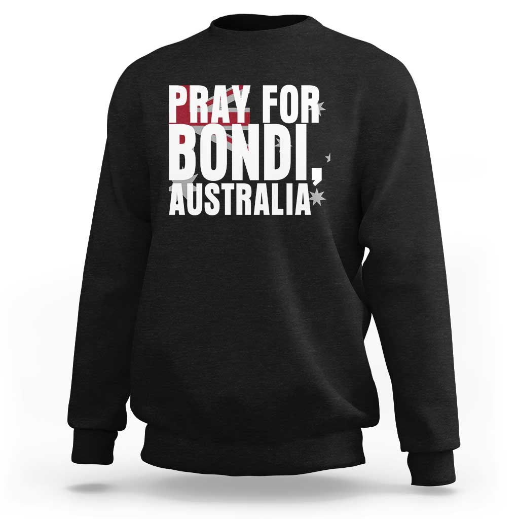 Pray for Bondi Australia Sweatshirt Memorial Unity and Support Tribute - Wonder Print Shop