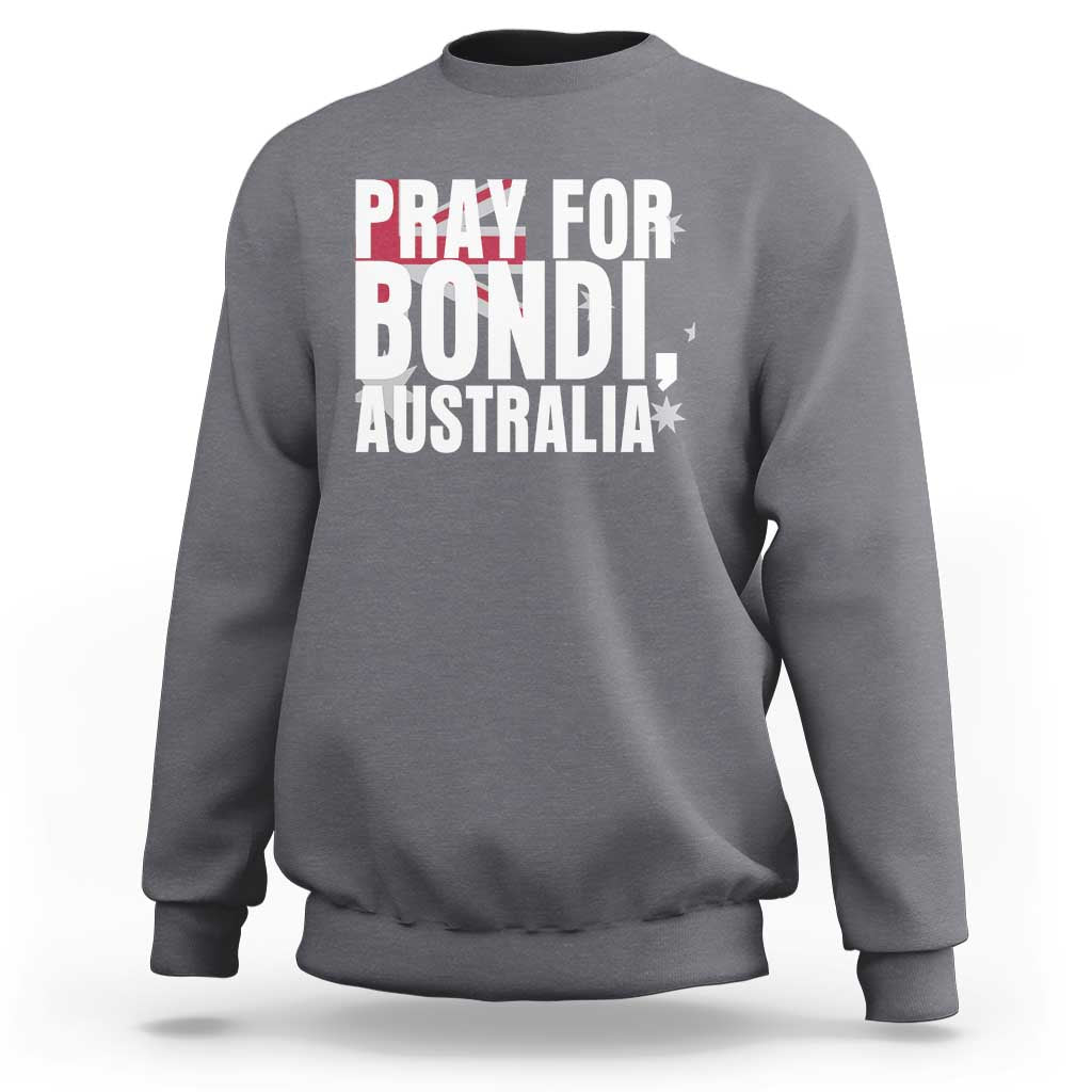 Pray for Bondi Australia Sweatshirt Memorial Unity and Support Tribute - Wonder Print Shop
