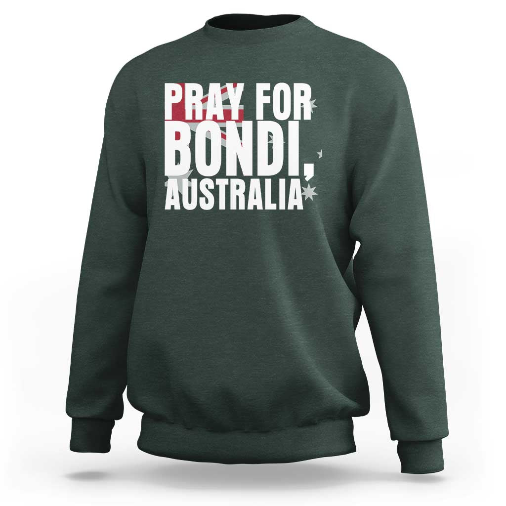 Pray for Bondi Australia Sweatshirt Memorial Unity and Support Tribute - Wonder Print Shop