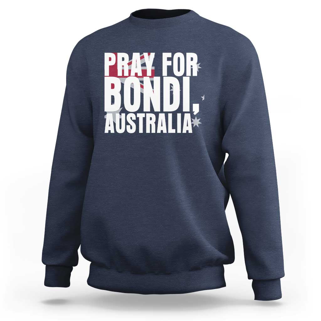 Pray for Bondi Australia Sweatshirt Memorial Unity and Support Tribute - Wonder Print Shop