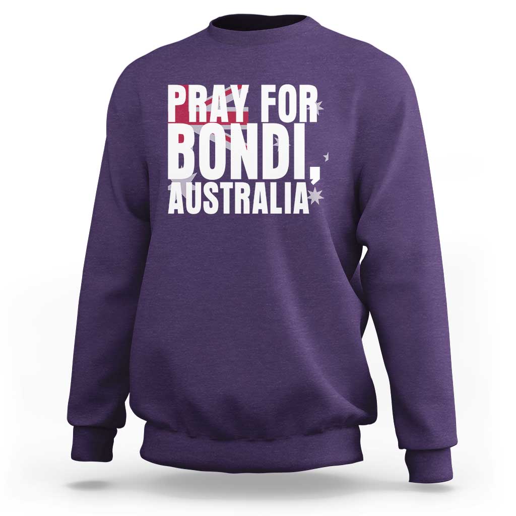 Pray for Bondi Australia Sweatshirt Memorial Unity and Support Tribute - Wonder Print Shop