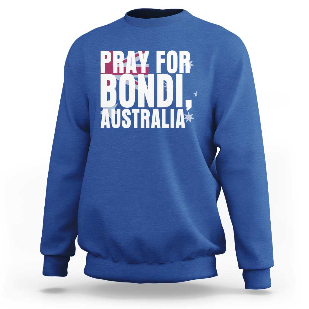 Pray for Bondi Australia Sweatshirt Memorial Unity and Support Tribute - Wonder Print Shop