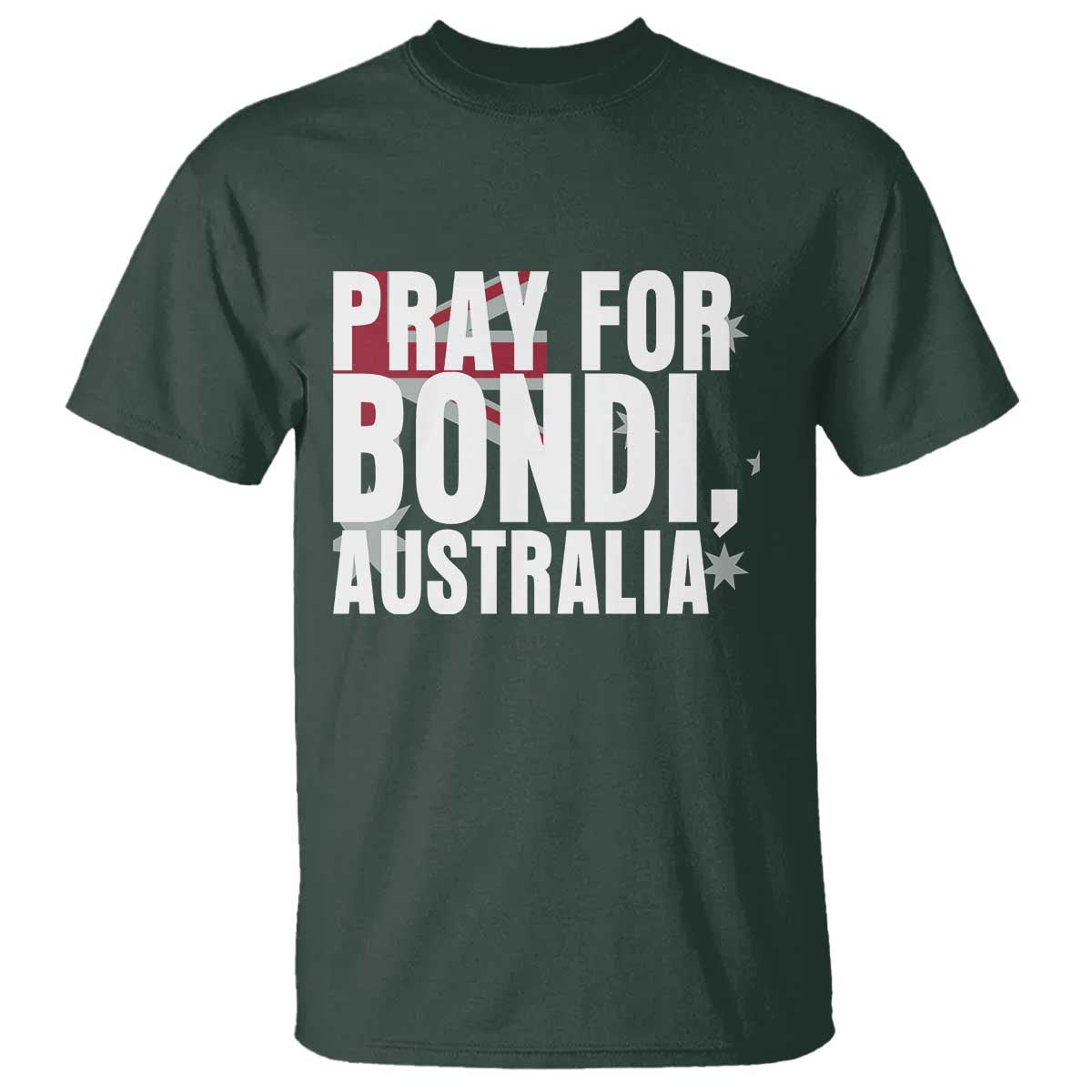 Pray for Bondi Australia T Shirt Memorial Unity and Support Tribute - Wonder Print Shop