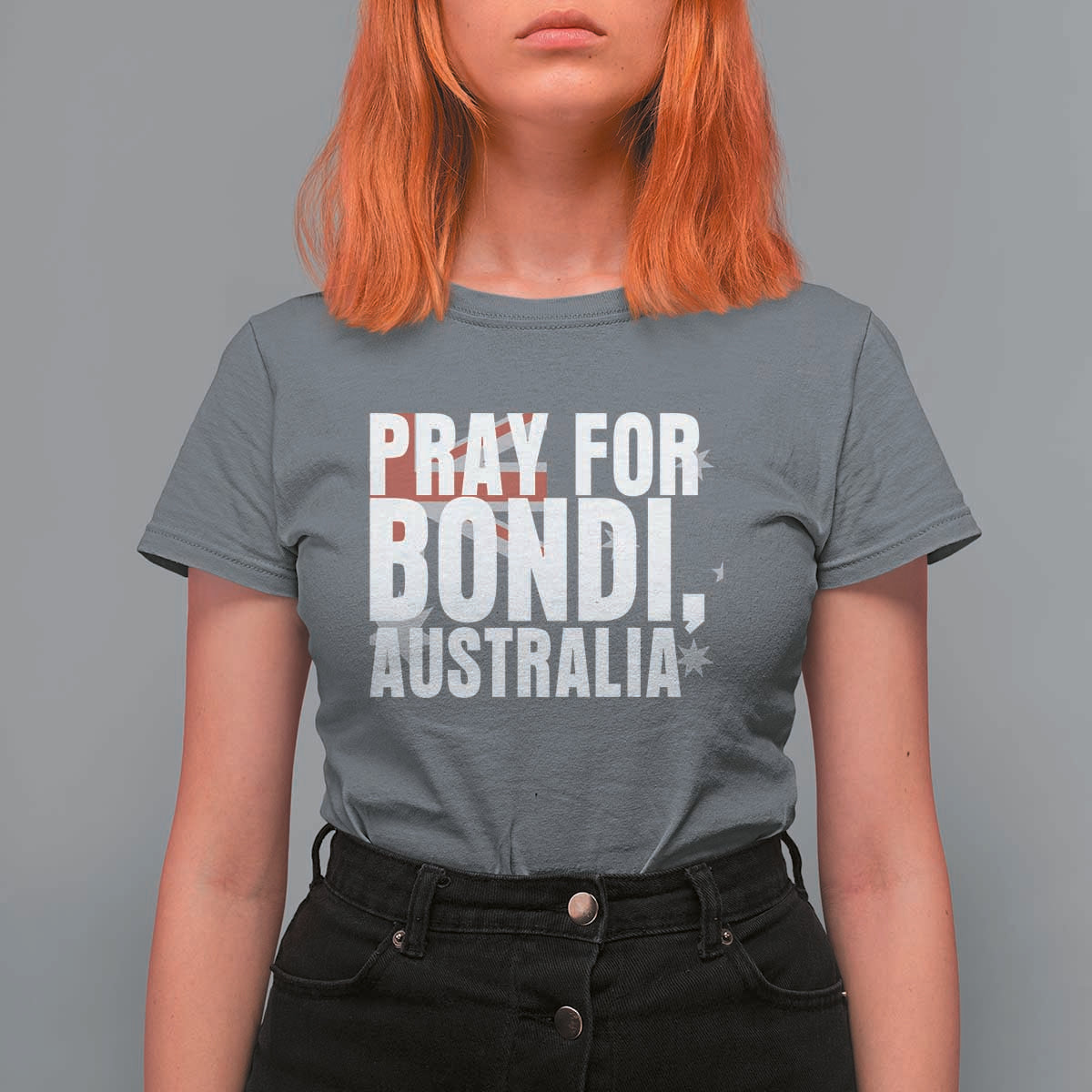 Pray for Bondi Australia T Shirt For Women Memorial Unity and Support Tribute - Wonder Print Shop