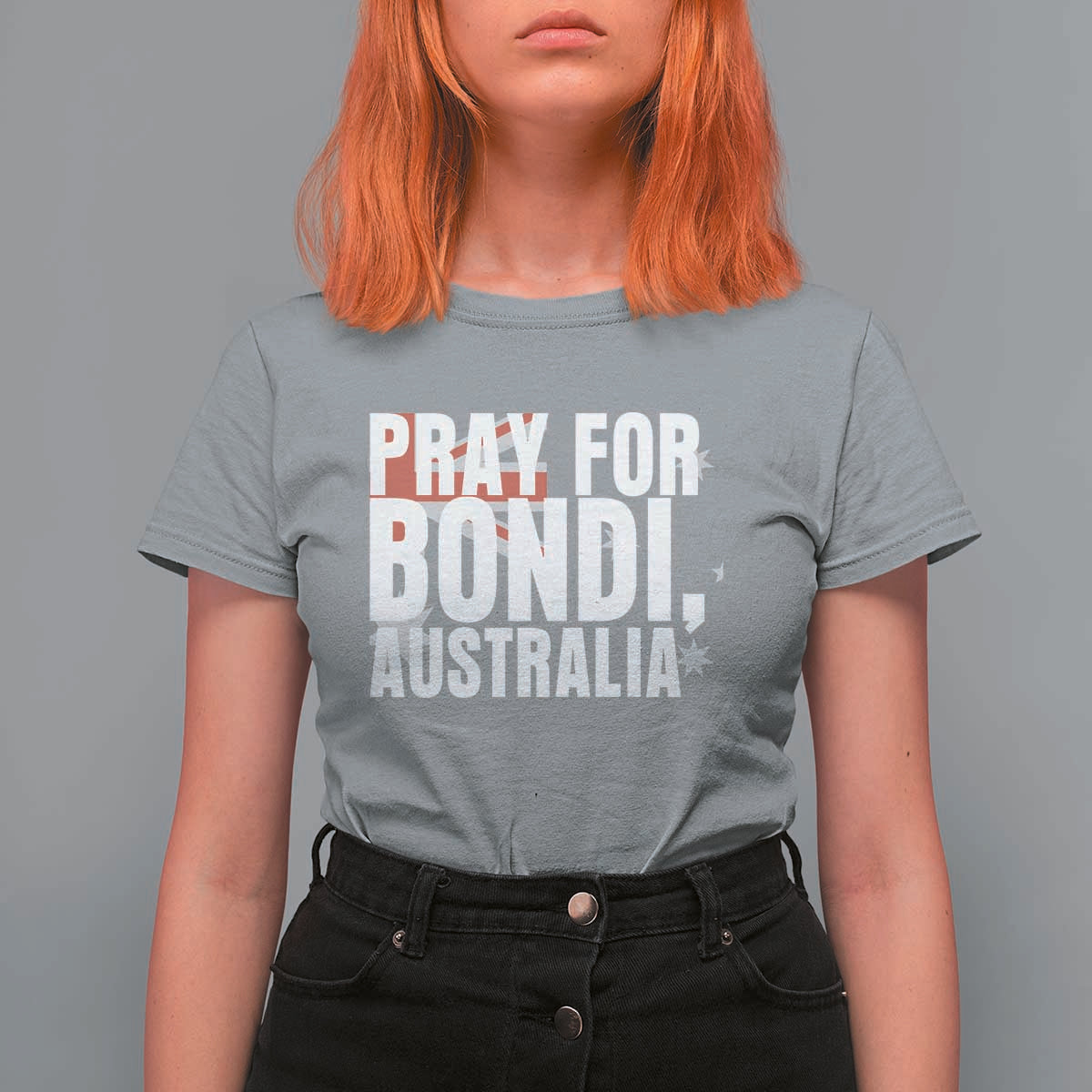 Pray for Bondi Australia T Shirt For Women Memorial Unity and Support Tribute - Wonder Print Shop