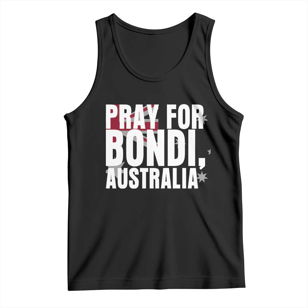 Pray for Bondi Australia Tank Top Memorial Unity and Support Tribute - Wonder Print Shop