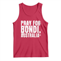 Pray for Bondi Australia Tank Top Memorial Unity and Support Tribute - Wonder Print Shop