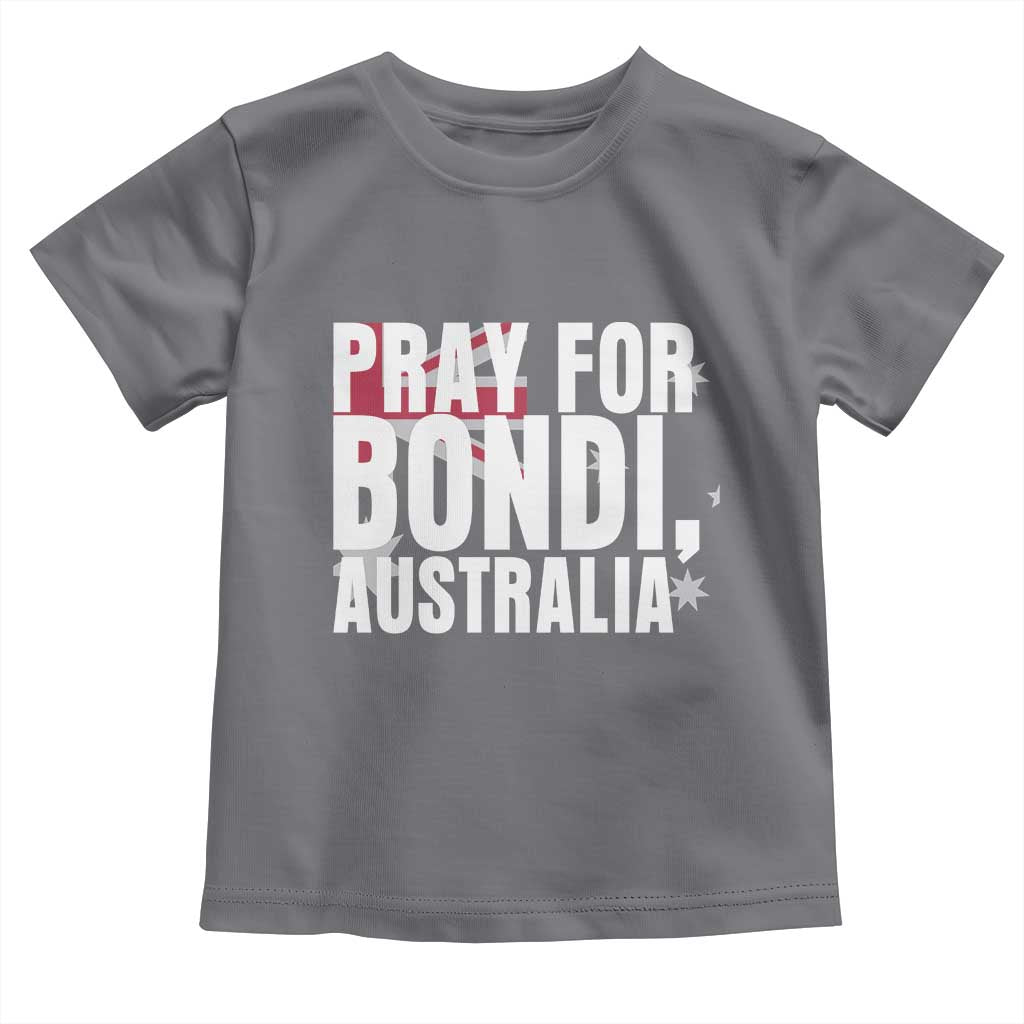 Pray for Bondi Australia Toddler T Shirt Memorial Unity and Support Tribute - Wonder Print Shop