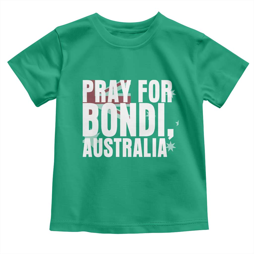 Pray for Bondi Australia Toddler T Shirt Memorial Unity and Support Tribute - Wonder Print Shop