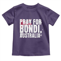 Pray for Bondi Australia Toddler T Shirt Memorial Unity and Support Tribute - Wonder Print Shop