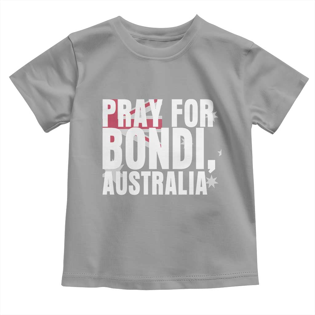Pray for Bondi Australia Toddler T Shirt Memorial Unity and Support Tribute - Wonder Print Shop