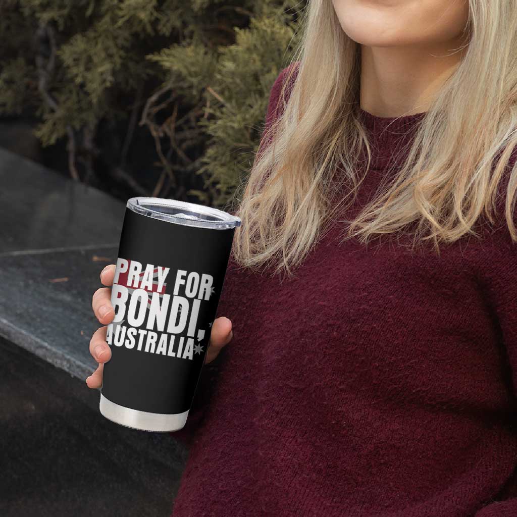 Pray for Bondi Australia Tumbler Cup Memorial Unity and Support Tribute - Wonder Print Shop