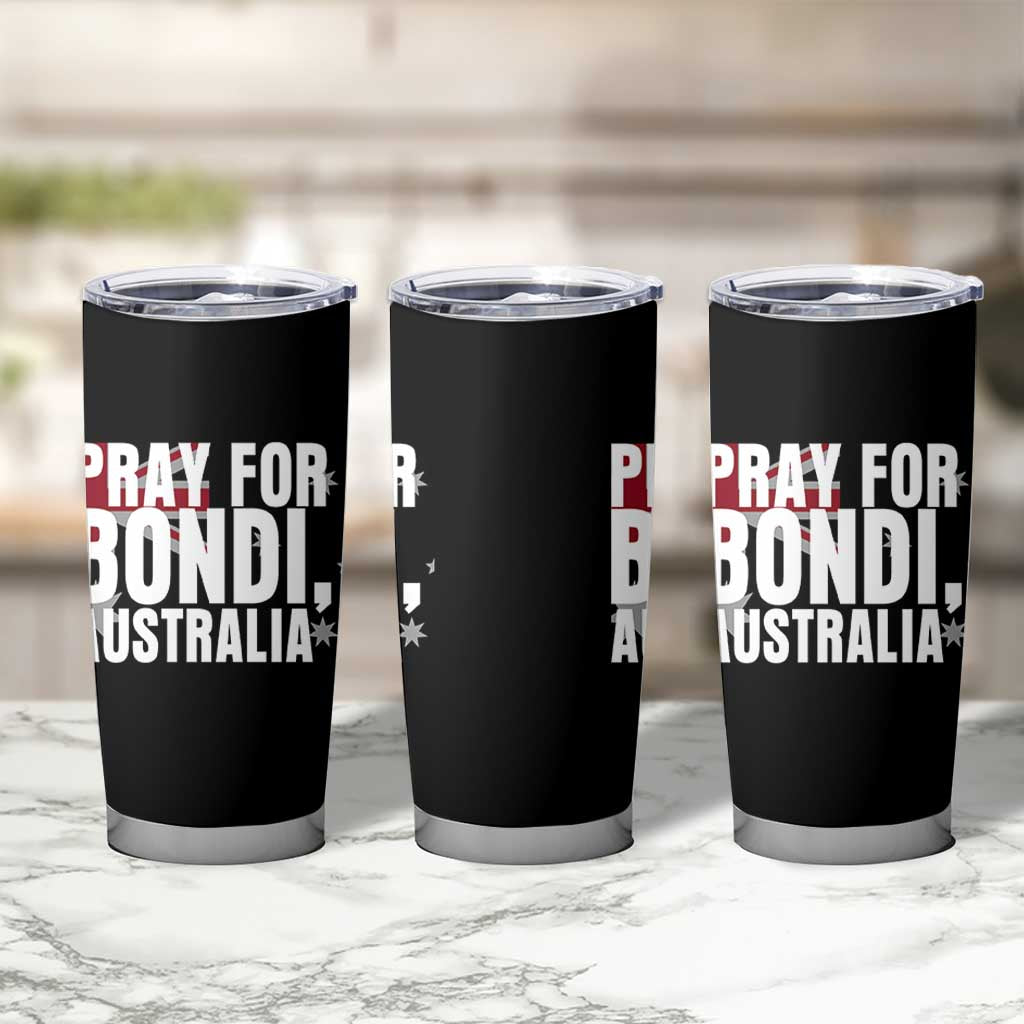 Pray for Bondi Australia Tumbler Cup Memorial Unity and Support Tribute - Wonder Print Shop