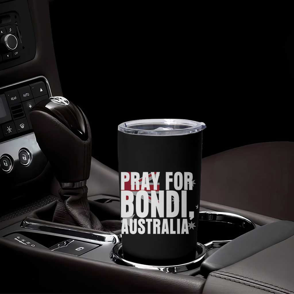 Pray for Bondi Australia Tumbler Cup Memorial Unity and Support Tribute - Wonder Print Shop