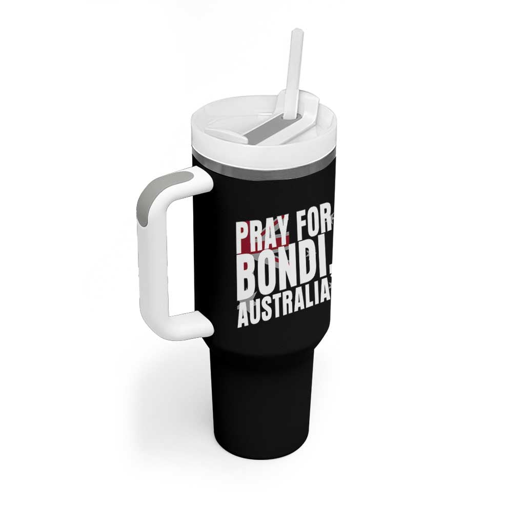 Pray for Bondi Australia Tumbler With Handle Memorial Unity and Support Tribute - Wonder Print Shop