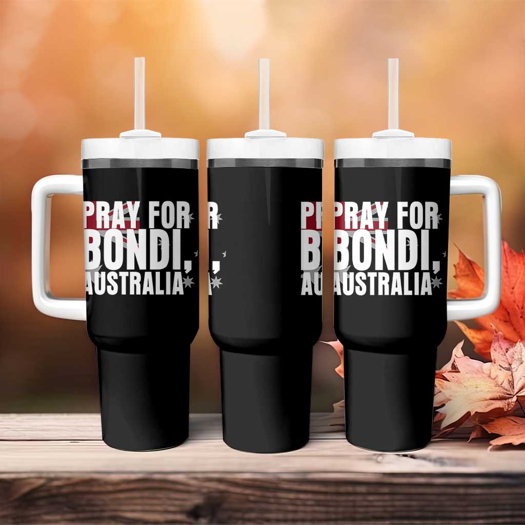 Pray for Bondi Australia Tumbler With Handle Memorial Unity and Support Tribute - Wonder Print Shop