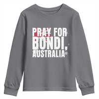 Pray for Bondi Australia Youth Sweatshirt Memorial Unity and Support Tribute - Wonder Print Shop