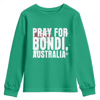 Pray for Bondi Australia Youth Sweatshirt Memorial Unity and Support Tribute - Wonder Print Shop
