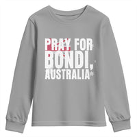 Pray for Bondi Australia Youth Sweatshirt Memorial Unity and Support Tribute - Wonder Print Shop