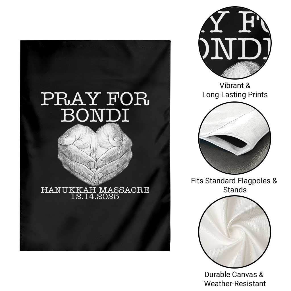 Pray for Bondi Australia Garden Flag Hanukkah Memorial December 14 Tribute Support - Wonder Print Shop