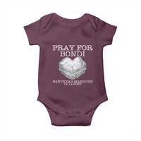 Pray for Bondi Australia Baby Onesie Hanukkah Memorial December 14 Tribute Support - Wonder Print Shop