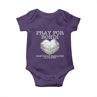 Pray for Bondi Australia Baby Onesie Hanukkah Memorial December 14 Tribute Support - Wonder Print Shop