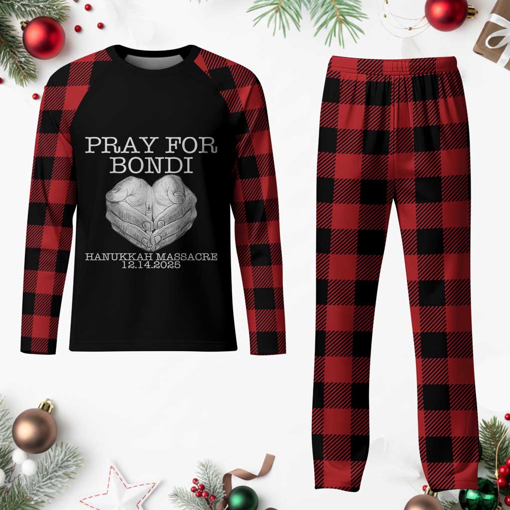Pray for Bondi Australia Plaid Pajama Set Hanukkah Memorial December 14 Tribute Support - Wonder Print Shop