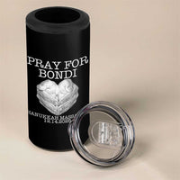 Pray for Bondi Australia 4 in 1 Can Cooler Tumbler Hanukkah Memorial December 14 Tribute Support - Wonder Print Shop
