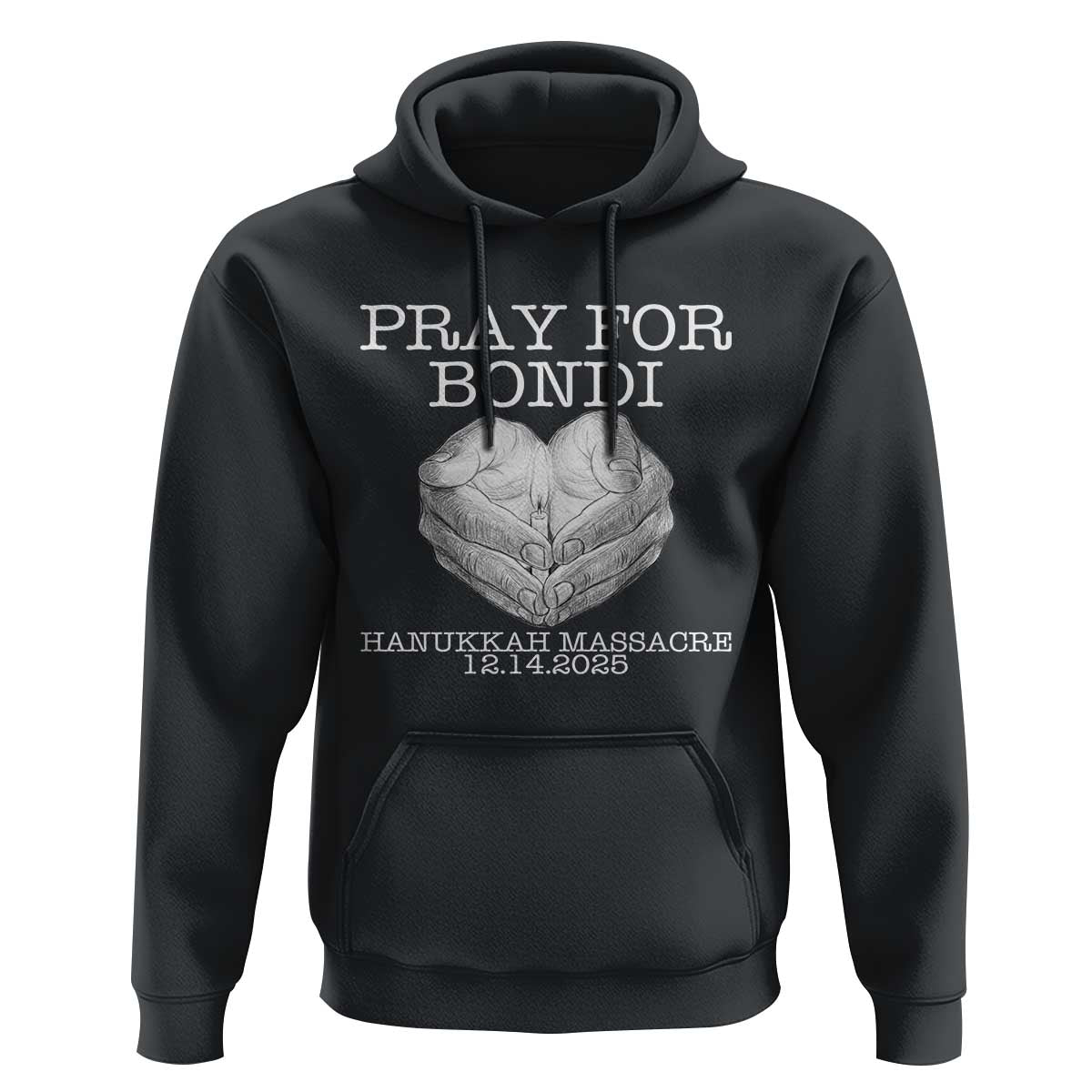 Pray for Bondi Australia Hoodie Hanukkah Memorial December 14 Tribute Support - Wonder Print Shop
