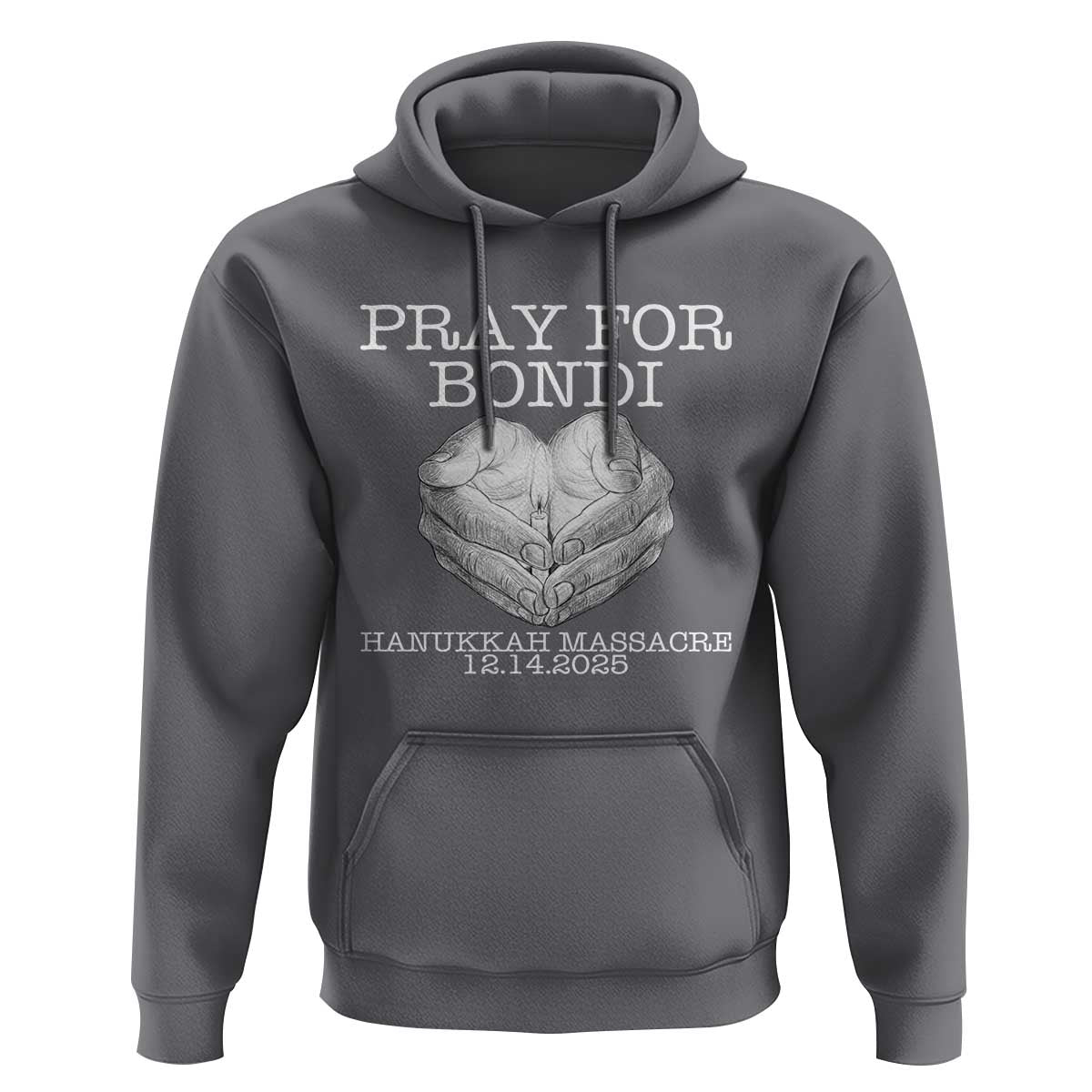 Pray for Bondi Australia Hoodie Hanukkah Memorial December 14 Tribute Support - Wonder Print Shop