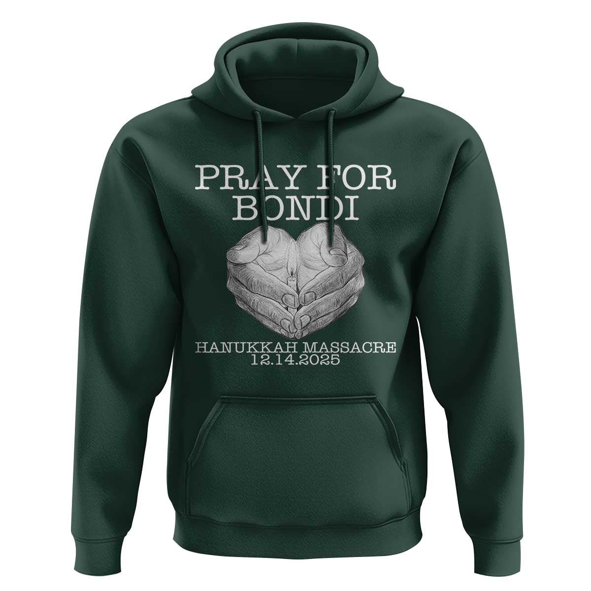 Pray for Bondi Australia Hoodie Hanukkah Memorial December 14 Tribute Support - Wonder Print Shop