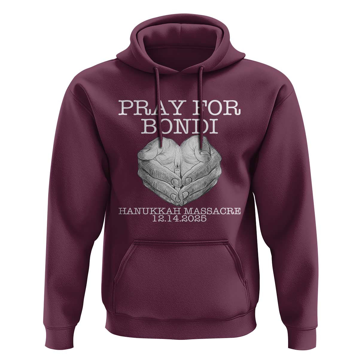 Pray for Bondi Australia Hoodie Hanukkah Memorial December 14 Tribute Support - Wonder Print Shop