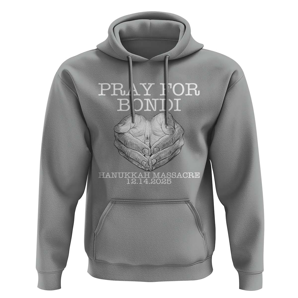 Pray for Bondi Australia Hoodie Hanukkah Memorial December 14 Tribute Support - Wonder Print Shop